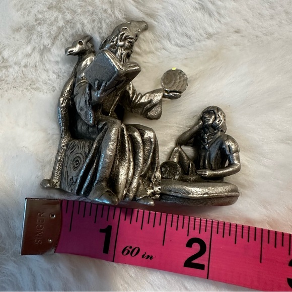 Gallo 1986 Crystal Balls Wizard & Apprentice Fine Pewter Mini Figurine - Picture 2 of 6